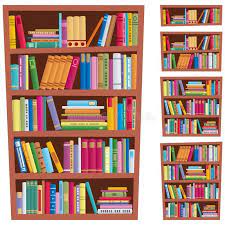 Bookshelf Cartoon Illustration Of A Bookshelf In 5 Different Versions No Trans Spon Illustration Bookshelf Cartoon Illustration Bookcase Bookshelves