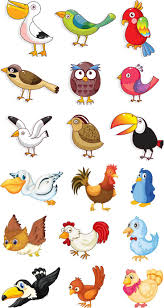 Cartoon Bird Drawing For Kids With Colour Kids Vector Graphics Blog Cartoon Birds Cartoon Animals Animal Clipart
