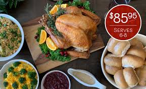 Lucy's diner will have a traditional thanksgiving day meal available for curbside pickup. Harps Foods Holiday Dinner