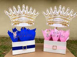 Little Prince Princess Crown Baby Shower Princess Birthday Etsy