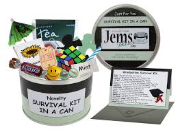 Popular among our shoppers are congratulation flowers. Survival Kit In A Can Graduation Humorous Novelty Fun Gift Congratulations Graduation University College Degree Pass Present Card All In One Available Black Mint Buy Online In Botswana At Botswana Desertcart Com Productid 49662340