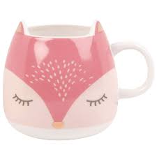 Mug Renard En Porcelaine Rose Et Blanche Sur Maisons Du Monde Piochez Parmi Nos Meubles Et Objets Deco Et Faites Le Plei Tasse Art De La Table Maison Du Monde