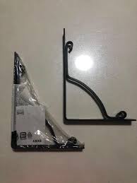 Ikea Ekby Hall Bracket Black X2 Home Furniture Others On Carousell Ikea shelf bracket ekby stodis (4 pack) black 6.75 x 6.75 1426.202314.144. carousell