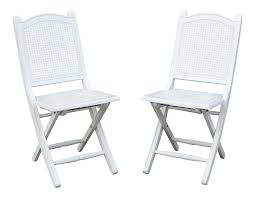 White Cane Back Folding Chairs A Pair Folding Chair Leather Chaise Lounge Chair Outdoor Furniture Chairs