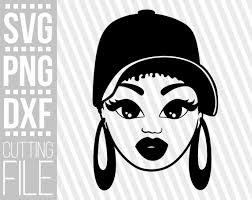 Download Beauty Black Girl With Cap Svg Earrings Svg Melanin Afro Etsy In 2021 Girl Silhouette Png Girl With Cap Black Girl