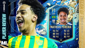 Matheus pereira is a famous soccer player. Tots Matheus Pereira Player Review 91 Tots Matheus Pereira Review Fifa 20 Ultimate Team Youtube