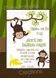 Nice Free Monkey Birthday Invitations Monkey Birthday Parties Printable Birthday Invitations Boy Birthday Invitations