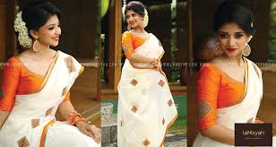 A mundu/dhoti is a variation of the lungi, and is mostly plain white. Slider Image Kasavu Saree Set Saree Saree