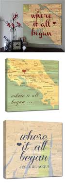 Personalized Maps With Names Dates A Vintage Twist To A Map Of The Place You Met Married Honeymooned Made By People Who Ca Map Crafts Crafts Map Projects