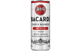 Bacardi cola (bacardi carta oro, pepsi cola and lemon juice). Bacardi Rum Cola 0 25 L