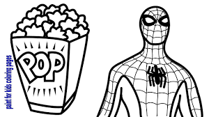 Download and print for free. Spiderman Coloring Pages Glitter Popcorn Coloring Pages For Children Colouring Videos For Kids Youtube
