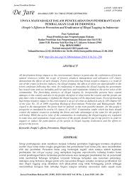 Jika sebuah pernikahan tak bisa lagi dipertahankan, maka jalan terakhir adalah dengan bercerai. Pdf Upaya Masyarakat Dalam Pencegahan Dan Pemberantasan Pembalakan Liar Di Indonesia