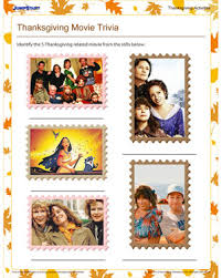 Test knowledge of your guests about your favorite holiday movies. Thanksgiving Movie Trivia Printable Activities Jumpstart