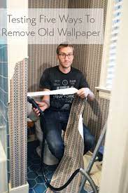 Bathroom Plans How To Strip Wallpaper What Worked Best Young House Love Young House Love Removing Old Wallpaper Removable Wallpaper