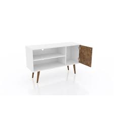 Check spelling or type a new query. Manhattan Comfort Liberty Tv Stand With 2 Shelves And 1 Door 42 52 In X 25 8 In White 3d Brown Prints 212bmc67 Rona