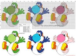 Pickle barrel designs cross stitch patterns for all four seasons. Three Colored Super Mario Yoshi Dinosaurs Cross Stitch Pattern Free Cross Stitch Patterns Simple Unique Alphabets Baby
