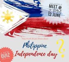 Feb 28, 2017 · part i: Philippine Independence Day Quiz Quiz Quizizz