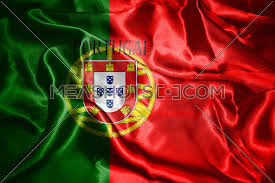 With the proportion of 2:3 this portugal ensign is comprised with two vertical bands of color tinged with green and red respectively. Portugal National Flag With Country Name Written On It 3d Illust 136341 Meashots