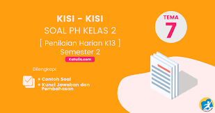 Dicariguru.com kembali membagikan kelengkapan perangkat evaluasi berupa download soal kelas 1 tema 7 k13 revisi 2018 semester 2. Kisi Kisi Soal Ph Kelas 2 Tema 7 K13 Revisi Terbaru Katulis