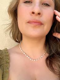 14k Gold Pearl Beaded Necklace