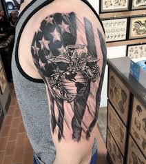 Black And White American Flag Shoulder Tattoo 50 Awesome American Flag Tattoo Ideas Outsons Men S Fashion Tips And Style Guide For 2020 In 2020 American Flag Tattoo Flag Tattoo Small Shoulder Tattoos