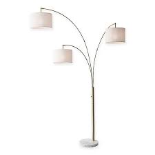 Louver 3 light arc lamp antique lamp supply chandelier and broken 5 light arc floor lamp bronze shade for arco replacement part loden arc floor lamp base world market shade for arco replacement part. Adesso Bowery 3 Arm Arc Floor Lamp Bed Bath Beyond