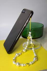 Pearl Smiley Face Phone Bead Strap Charm Etsy In 2021 Beaded Necklace Diy Beaded Accessories Phone Charm