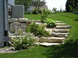 Pin By Glenda Vinson On Landscaping Ideas Sloped Backyard Landscaping Landscape Stairs Landscape Steps