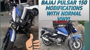 Bajaj Pulsar 150 Modifications Bajaj Pulsar 150 Modifications With Stickers Youtube