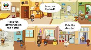 Jumping on a hotel bed. Toca Life Vacation V1 3 Play Apk Obb Mod All Unlocked Download