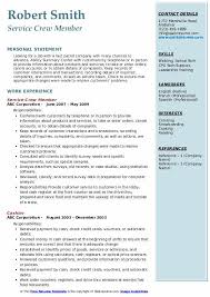 crew member resume samples qwikresume