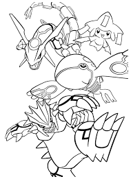 Mega rayquaza 6 coloring pages ex. Pokemon Coloring Pages Join Your Favorite Pokemon On An Adventure Coloring Home