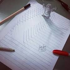 16 Year Old Artist Creates 3d Doodles That Leap Off The Page Notebook Drawing 3d Pencil Drawings Illusion Drawings