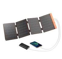 Panneau Solaire Pliable, 40W Chargeur Solaire Portable IP67 2 Ports  USB(A/C) QC 3.0 pour Smartphone Powerbank Caméra Voyage Survie : Amazon.fr:  ...