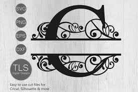 Download Split Monogram Letter C Svg Letter C Monogram Svg Letter 375254 Cut Files Design Bundles
