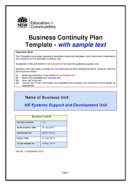 Business Continuity Plan Template Unique Business Continuity Plan Template In 2020 Business Continuity Planning Business Continuity Business Contingency Plan