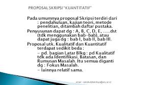 Membuat Proposal Skripsi Ppt Download