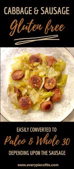 Grill the turkey sausage links to a golden brown. Cabbage Turkey Sausage Gluten Free Every Piece Fits