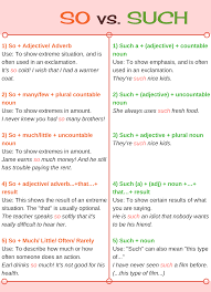 English Vocabulary In Use Pre Intermediate And Intermediate Redman S Though Such And So Have Similar Meanings There Is A Distinct Difference Between The Use Of These Two English Grammar English Writing Skills Learn English