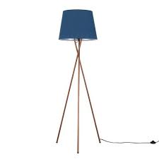 Anan 162cm Tripod Floor Lamp 17 Stories Shade Colour Navy Blue Bulb Yes In 2020 Floor Lamp Tripod Lamp Bulb