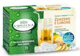 Infuso a base di zenzero ed erba limoncina, ibisco bianco, mela cotogna e scorzette di limone. L Angelica Tisana A Freddo Zenzero E Limone