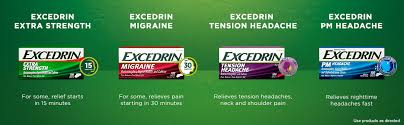 Excedrin Migraine Pain Reliever Aid Caffeine Caplets 24 Ct
