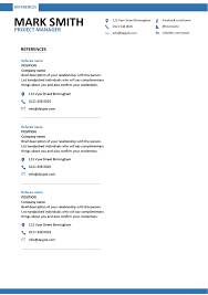 The process of writing a resume might seem super scary to you. Reference Page Resume