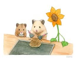 Still it is possible to compress jpg. Adorable Hamster Lives A Human Like Existence In Charming Watercolor Paintings Cute Animal Drawings Cute Drawings Cute Art
