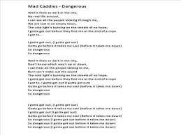 Mad Caddies Dangerous Lyrics Youtube