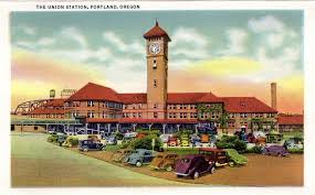 1940 S Postcard Portland Oregon Hagins Collection Union Station Historic Train Station Oregon