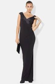 Lauren Ralph Lauren Satin Jersey Gown Nordstrom Drape Gowns Draped Gown Dress Evening Gowns Formal
