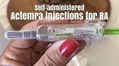 How To Inject Actemra Actpen Autoinjector Tocilizumab Youtube A brief video describing the use of tocilizumab also known as actemra for the treatment of rheumatoid arthritis.