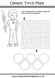 olympics kids puzzles and games