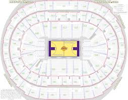 Staples Center Seat Numbers Detailed Seating Chart La